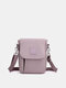 Women Nylon Brief Waterproof Lightweight Small Crossbody Bag Shoulder Bag - Purple