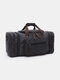 मेनिको मेन्स कैनवस आउटडोर लार्ज कैपेसिटी कैजुअल ट्रैवल बैग टोट क्रॉसबॉडी बैग शोल्डर बैग - काली