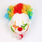 Halloween Clown Mask Color Explosion Head Big Mouth Long Tongue Joker Mask Horror Scary Masquerade  - 3