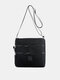 Women Nylon Brief Multi-Pockets Lightweight Crossbody Bag Casual Shoulder Bag - Black