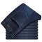 Jeans Mens Breathable Straight Slim Long Pants Casual Mens Pants - WG-1965 dark blue