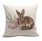 EASTER Rabbit Bunny Pillow Cover Cushion Case Home Summer Sofa Car Linen - #6