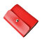 Portable Genuine Leather Card Holder 26 Card Slots Wallet For Women Men Unisex - Red