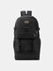 Men Canvas Sport Outdoor Large Capacity Travel Duffel Bag Hiking Backpack - Black