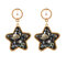 Pendiente de estrella de concha bohemia perla Pendientes de diamantes de imitación para estilo Mujer Playa - 04