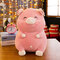 30/40/50cm Crystal Velvet Pig Pillow Smile Face Cotton Fabric Stuffed Pig toys Child Gifts - Dark Pink