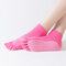 Women Yoga Socks Comfy Breathable Dispensed Non-slip Toe Socks - #01