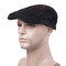 Men Vintage Denim Cotton Newsboy Cap Comfortable Wild Soft Outdoor Travel Casual Beret Cap - Black