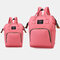 Women Canvas Casual Mummy And Kids  Patchwork Backpack - #04