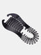 Hairdressing Styling Comb Hair Tie Interlocking Side Hair Comb Hair Care Tool - Black