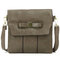  Women Vintage Bowknot PU Leather Hasp Messenger Shoulder Bag Crossbody Bag - Grey