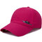 Men's Summer Breathable Adjustable Mesh Hat Quick Dry Cap Outdoor Sports Climbing Baseball Cap - Red