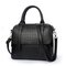 Alligator Print PU Leather Handbag Shoulder Bags Crossbody Bag For Women - Black