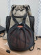 Men Oxford Fashion Wear-Resistant Large Capacity Breathable Sport Backpack - Khaki
