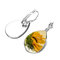 Orecchini Bohemian Sun Flower Print Forma goccia d'acqua Girasole Gem Mount Ear Gancio Regali gioielli da donna - 11