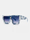 Men Casual Fashion Outdoor UV Protection One Piece Diamond Accessories Square Sunglasses - #06