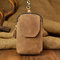 Men Cow Leather Waist Bag Leisure Genuine Leather Handbag - Khaki 1