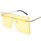 Women and Man Square Glasses Fashion Solid Color Gradient Transparent Sunglasses - #03