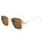 Мужские солнцезащитные очки в стиле ретро с толстой кромкой и металлическим каркасом - # 03