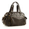 Men PU Leather Outdoor Casual Traveling Large Capacity Multi-function Crossbody Bag - Brown