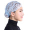 Women Muslim Head Coverings Shiny Lace Headscarf Hat Islamic Cap - Sky Blue