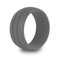 8.5MM Trendy Colorful Environmental Silicone Rings Casual Unisex Wholesale Gift for Men for Women - Grey