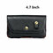 Men EDC Leather 6.3 Inch Phone Holder Clip Case Belt Bag Crossbody Bag - Black 1