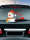 Christmas Snowman Elf Wiper Sticker Removable Rear Windshield Stickers Car Sticker - #01