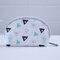 Semicircle Cute Shell Cosmetic Bag Portable Handheld Cosmetic Bag - White
