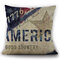 American Independence Day Pillow Painting American Flag Linen Pillowcase Cushion Cover - #7