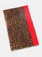 Women Acrylic Artificial Wool Dual-use Leopard Print Fashion Warmth Shawl Scarf - #02