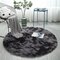 Nordic Tie-dye Gradient Carpet Round Hanging Basket Chair Yoga Mat Living Room Floor Mat - Dark Grey