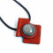 Casual Necklace Leather Stone Pendant Brooch Necklace - #5