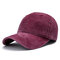 Mens Women Solid Washed Cotton Baseball Cap Funny Hat Sunshade Sport Summer Hats - Wine Red