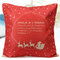 Christmas Letters Santa Claus Pillow Case Square Cushion Cover Home Sofa Office Decor - #7