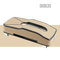 Car-Mounted Tissue Box Leather Foreskin Tray Car Home Dual-Use Creative Multi-Function Card - Beige