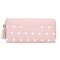 Women Dot Long Wallet  Phone Bag Card Holder - Pink