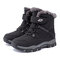 HOBIBEAR Unisex Kids Warm Comfy Slip Resistant Winter Snow Boots - Black