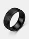 JASSY 1 Pcs Fashion Casual Stainless Steel Multi-color Couple Ring - #02