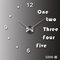クリエイティブ人格シンプルなファッション壁時計3dアクリルミラー壁ステッカー時計リビングルームDiy壁時計 - ＃05