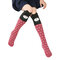 Cotton Cartoon Cute Animal Knee High Children Socks For 2Y-12Y - Red Grey