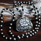 1pc Trendy vendimia Collar de plata antigua Colgante Relieve tridimensional Animales del zodiaco Piscis Mujer Cadena de suéter - 11