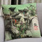 Chinesische Art Pfau Landschaft Leinen Throw Kissenbezug Home Sofa Office Back Kissenbezug - #10