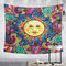 Colorful Abstract Sun God Taiji Diagram Tapestries Beach Towel Yoga Towel Living Room Art Decor - #2