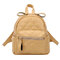 Women Casual  Rhombic  Small Backpack Student Bag  - Yellow