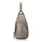 Women PU Leather Casual Chest Bag Shoulder Bags Crossbody Bags - Dark Gray