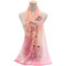 Women Chiffon Oversize Shawl Casual Sunscreen Windproof Scarves Print Scarces - Pink