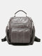 Vintage Multi-Carry Anti theft Multifunction Waterproof Casual Backpack - Gray