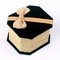 Velvet Bow Jewelry Packaging Box - Champagne