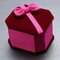 Velvet Bow Jewelry Packaging Box - Rose Red